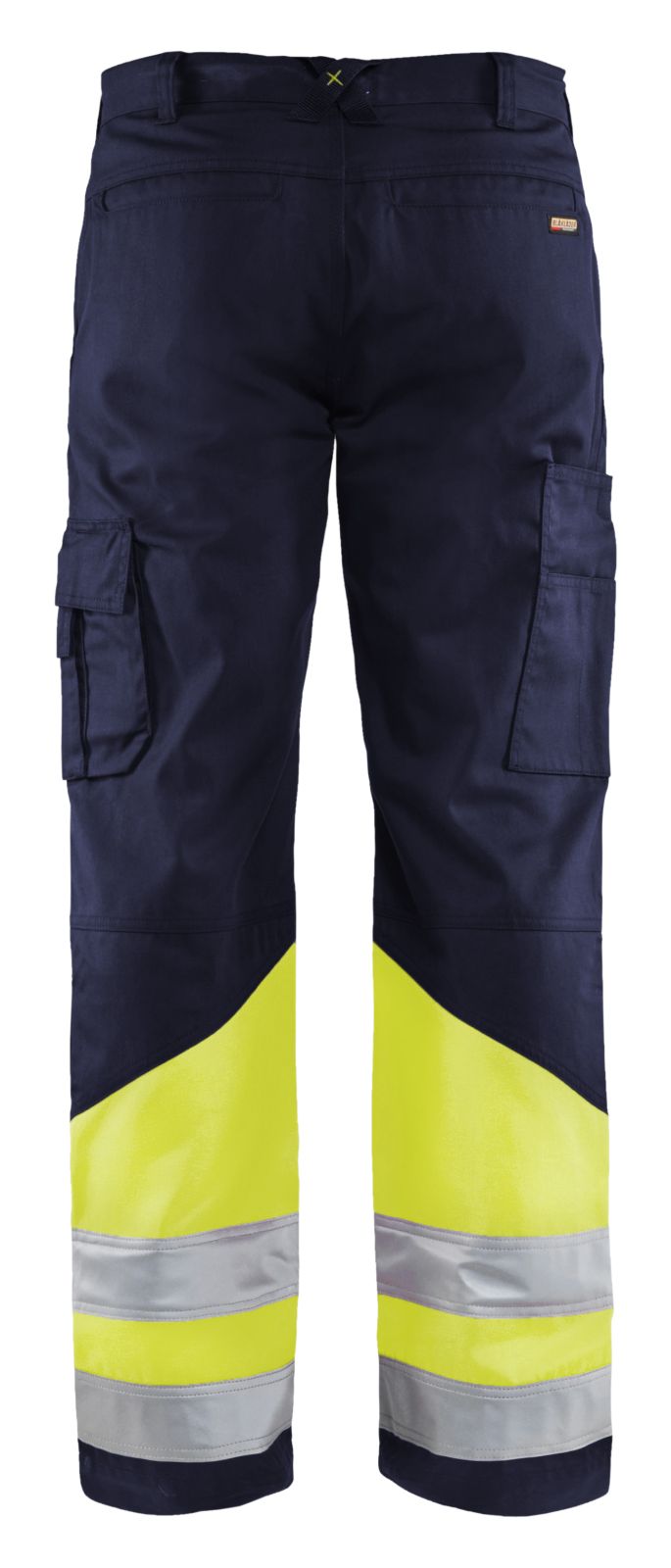 Blaklader Broeken 15641811 HiVis marineblauw-fluo geel(8933)