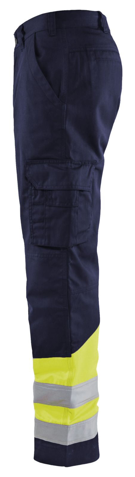 Blaklader Broeken 15641811 HiVis marineblauw-fluo geel(8933)