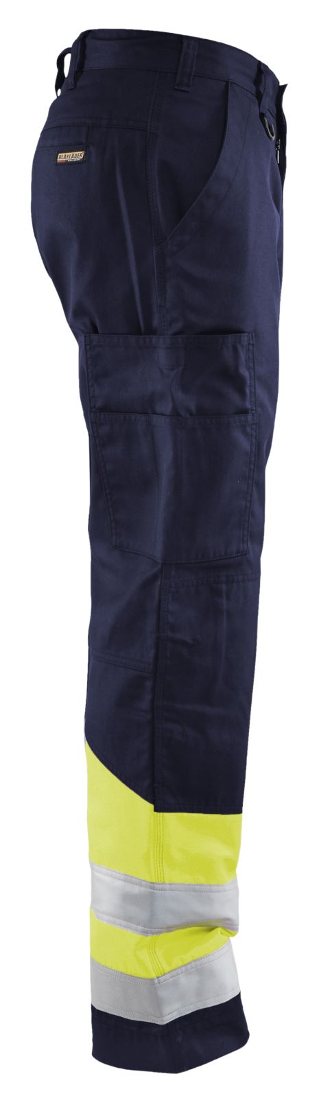 Blaklader Broeken 15641811 HiVis marineblauw-fluo geel(8933)