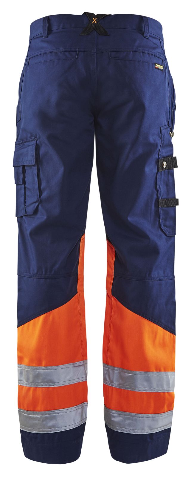 Blaklader Broeken 15641811 HiVis marineblauw-fluo oranje(8953)