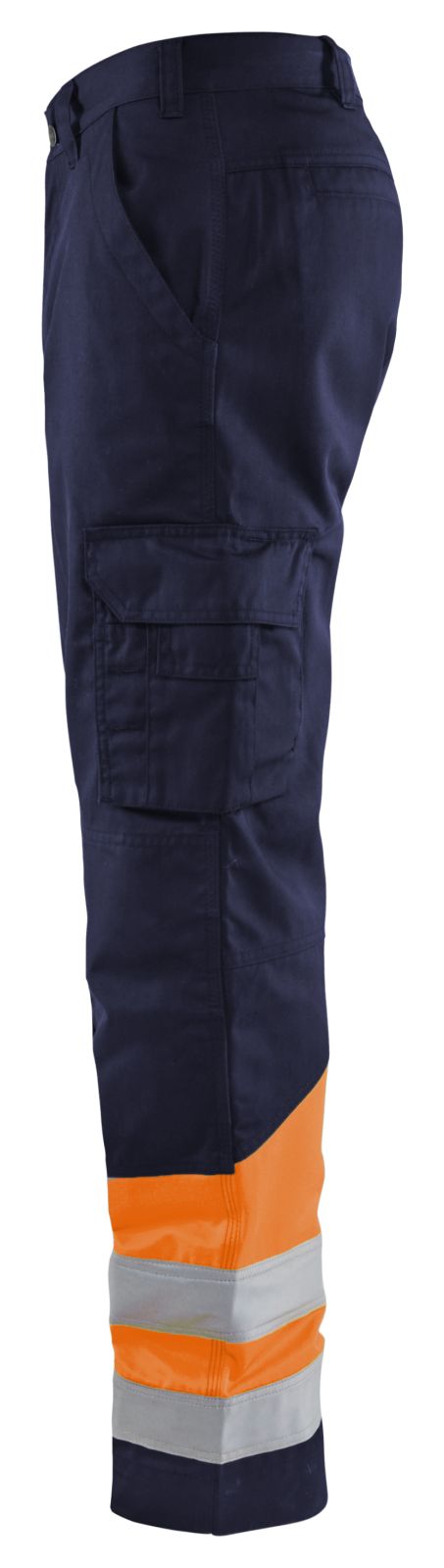 Blaklader Broeken 15641811 HiVis marineblauw-fluo oranje(8953)