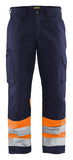 Blaklader Broeken 15641811 HiVis marineblauw-fluo oranje(8953)