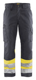 Blaklader Broeken 15641811 HiVis middelgrijs-fluo geel(9633)