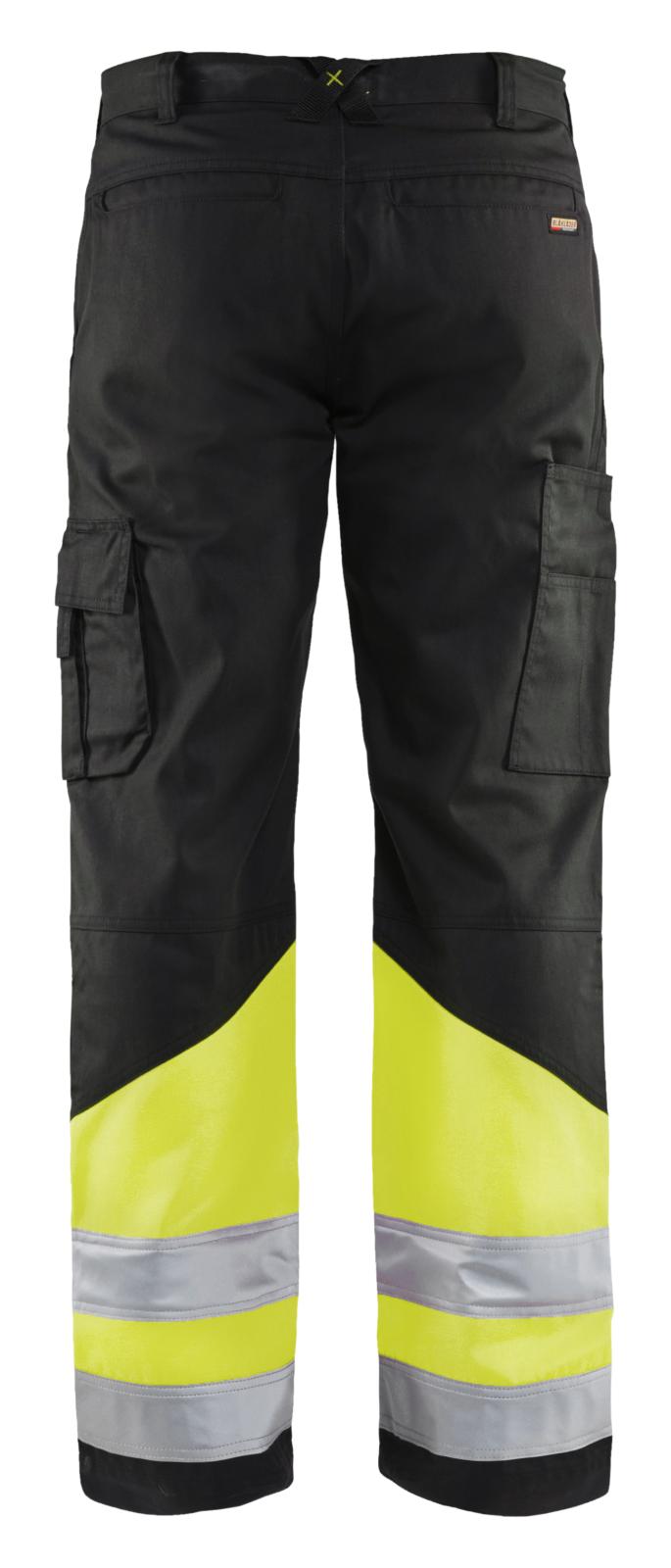 Blaklader Broeken 15641811 HiVis zwart-fluo geel(9933)