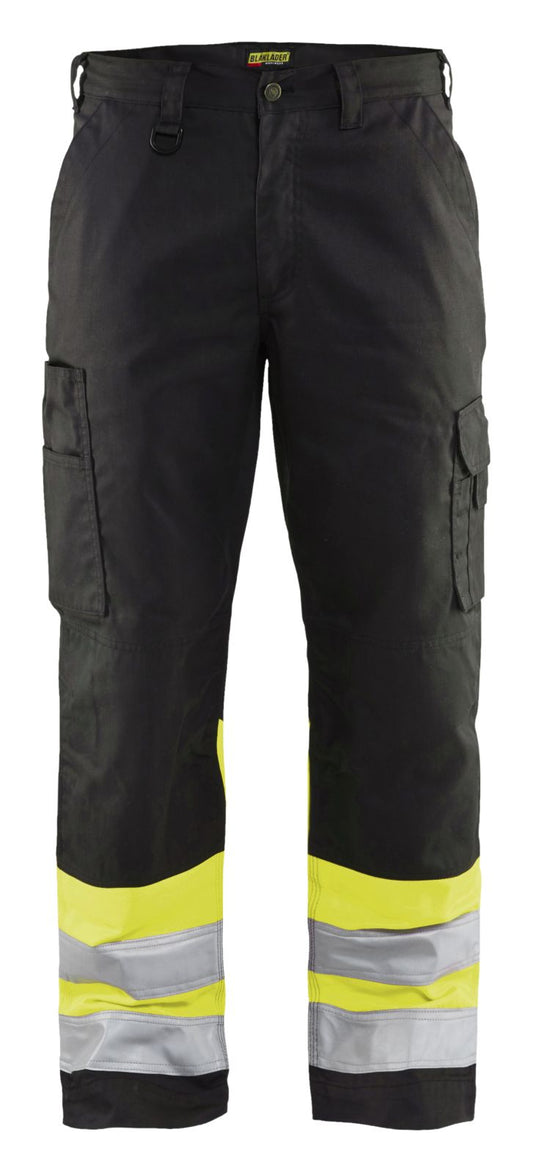 Blaklader Broeken 15641811 HiVis zwart-fluo geel(9933)