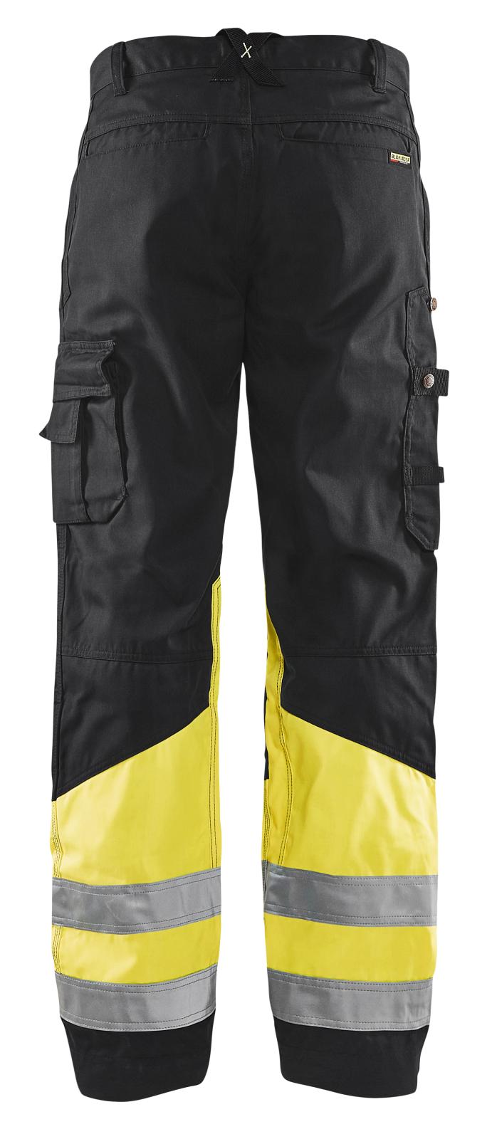 Blaklader Broeken 15641811 HiVis zwart-fluo geel(9933)