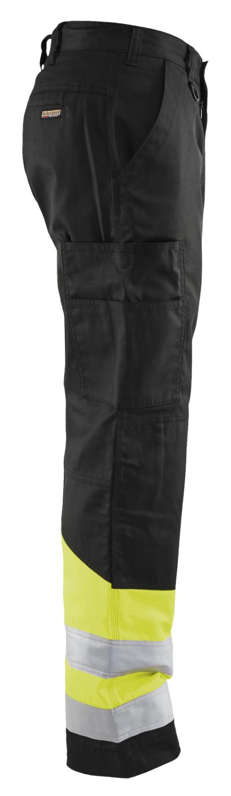 Blaklader Broeken 15641811 HiVis zwart-fluo geel(9933)