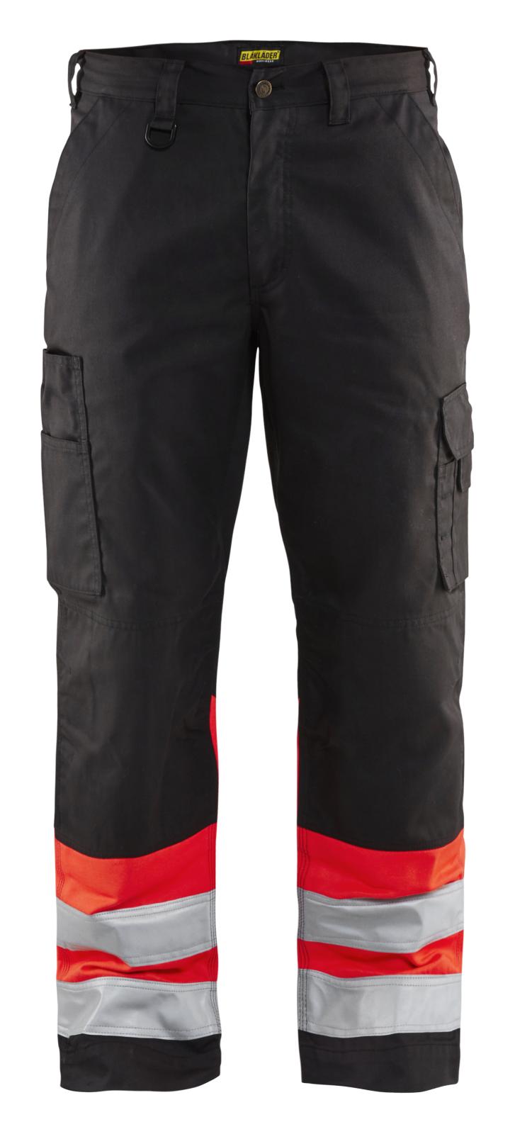 Blaklader Broeken 15641811 HiVis zwart-fluo rood(9955)
