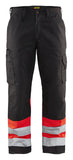Blaklader Broeken 15641811 HiVis zwart-fluo rood(9955)
