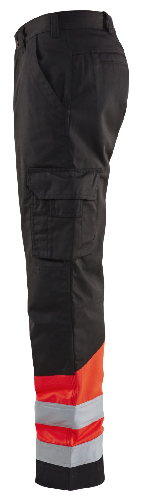Blaklader Broeken 15641811 HiVis zwart-fluo rood(9955)