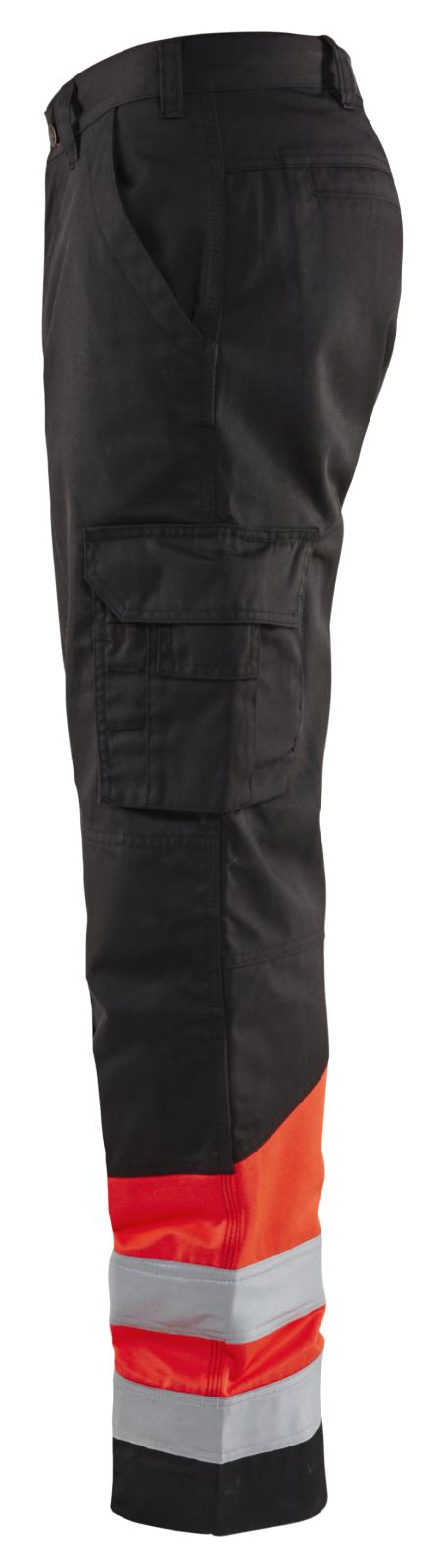 Blaklader Broeken 15641811 HiVis zwart-fluo rood(9955)