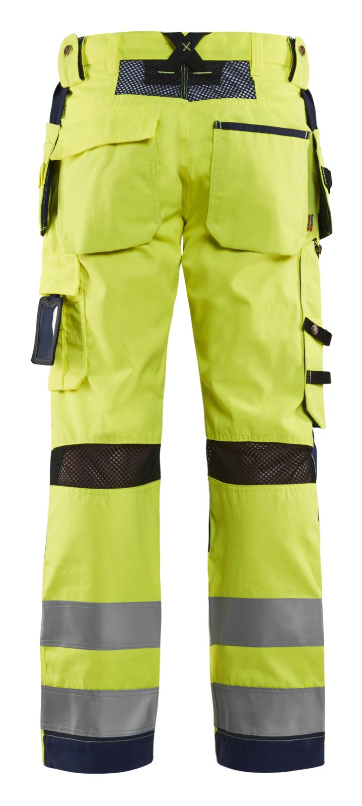 Blaklader Broeken 15651811 HiVis fluo geel-marineblauw(3389)
