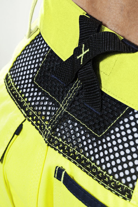 Blaklader Broeken 15651811 HiVis fluo geel-marineblauw(3389)