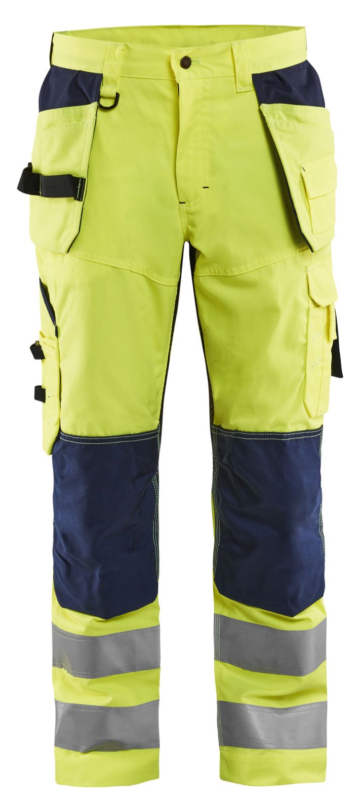 Blaklader Broeken 15651811 HiVis fluo geel-marineblauw(3389)