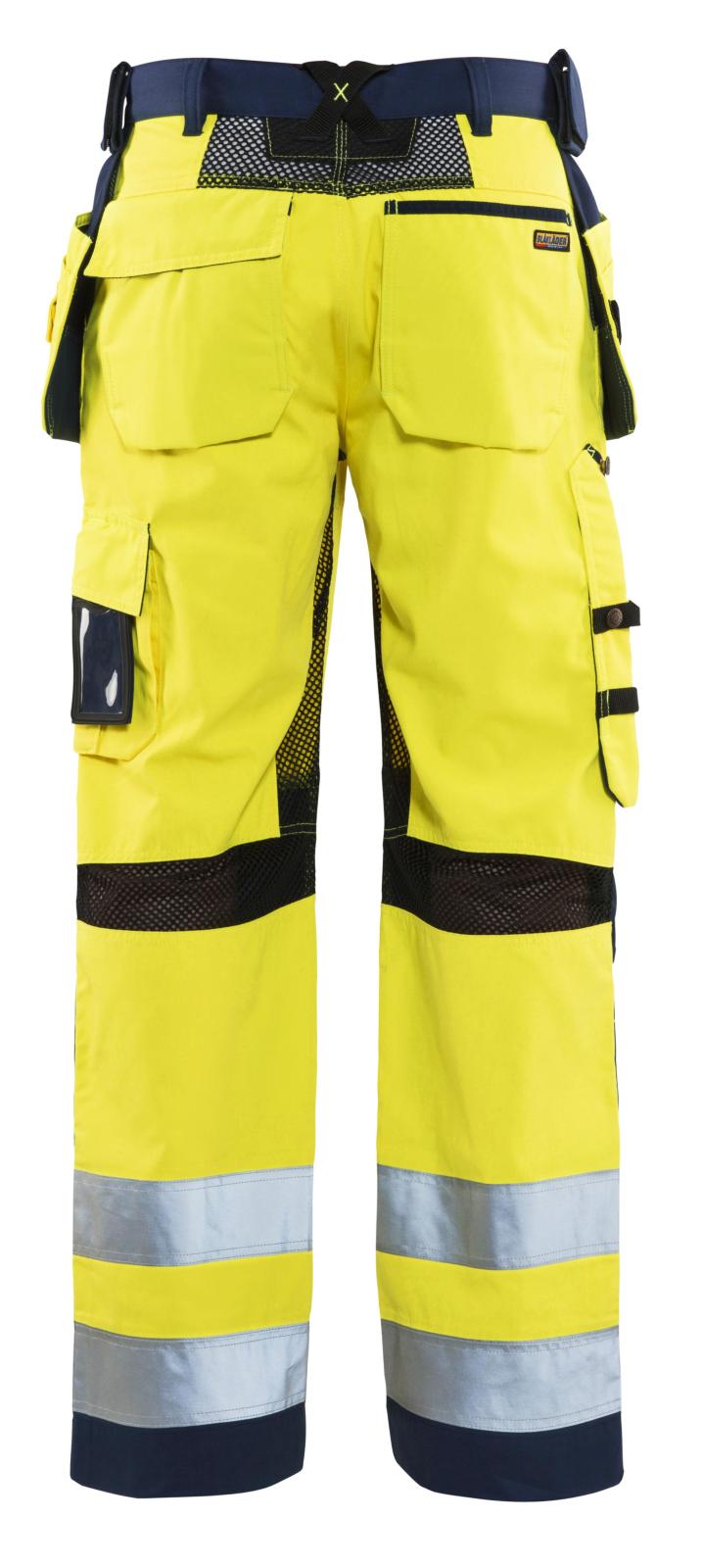 Blaklader Broeken 15651811 HiVis fluo geel-marineblauw(3389)
