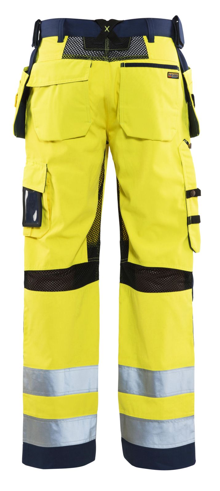 Blaklader Broeken 15651811 HiVis fluo geel-marineblauw(3389)