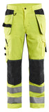 Blaklader Broeken 15651811 HiVis fluo geel-zwart(3399)