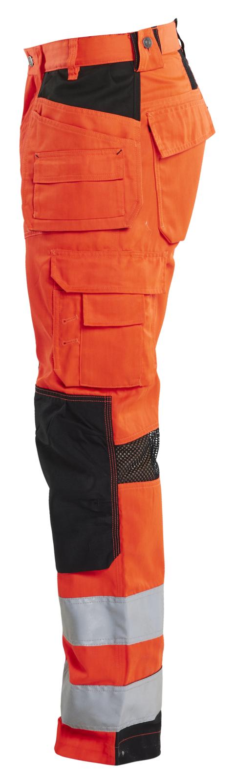 Blaklader High Vis Ventilatie Werkbroeken 15651811 HiVis fluo rood-zwart(5599)