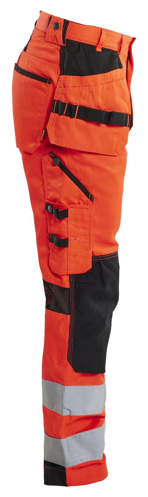 Blaklader High Vis Ventilatie Werkbroeken 15651811 HiVis fluo rood-zwart(5599)
