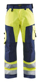 Blaklader Broeken 15661811 HiVis geel-marineblauw(3389)