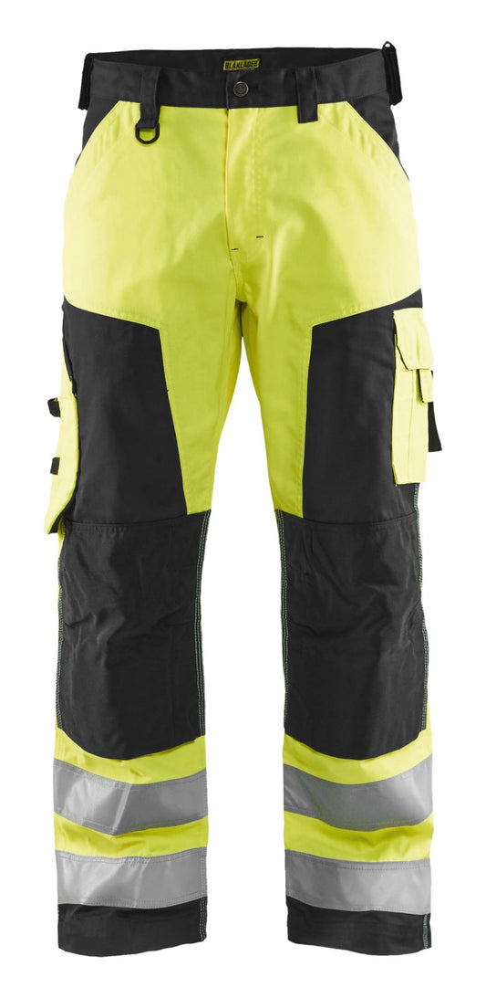 Blaklader Broeken 15661811 HiVis geel-zwart(3399)