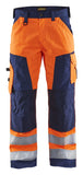 Blaklader Broeken 15661811 HiVis oranje-marineblauw(5389)