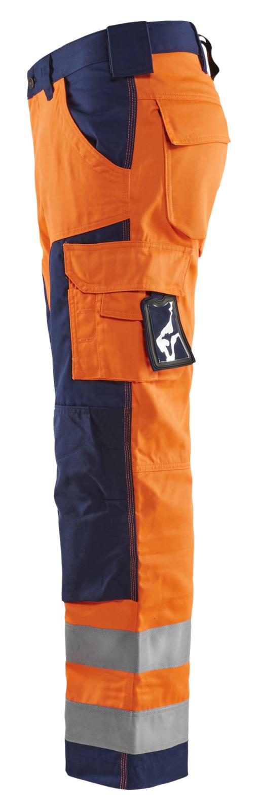 Blaklader Broeken 15661811 HiVis oranje-marineblauw(5389)