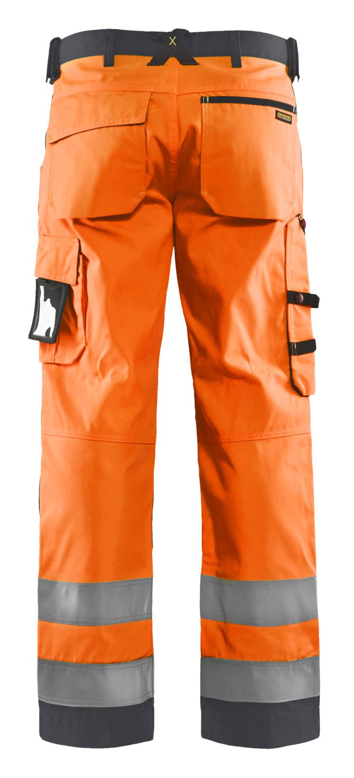 Blaklader Werkbroeken 15661811 fluo oranje-middelgrijs(5396)