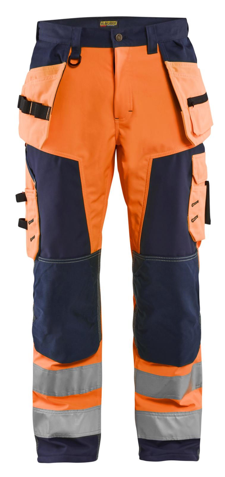 Blaklader Broeken 15672517 HiVis oranje-marineblauw(5389)
