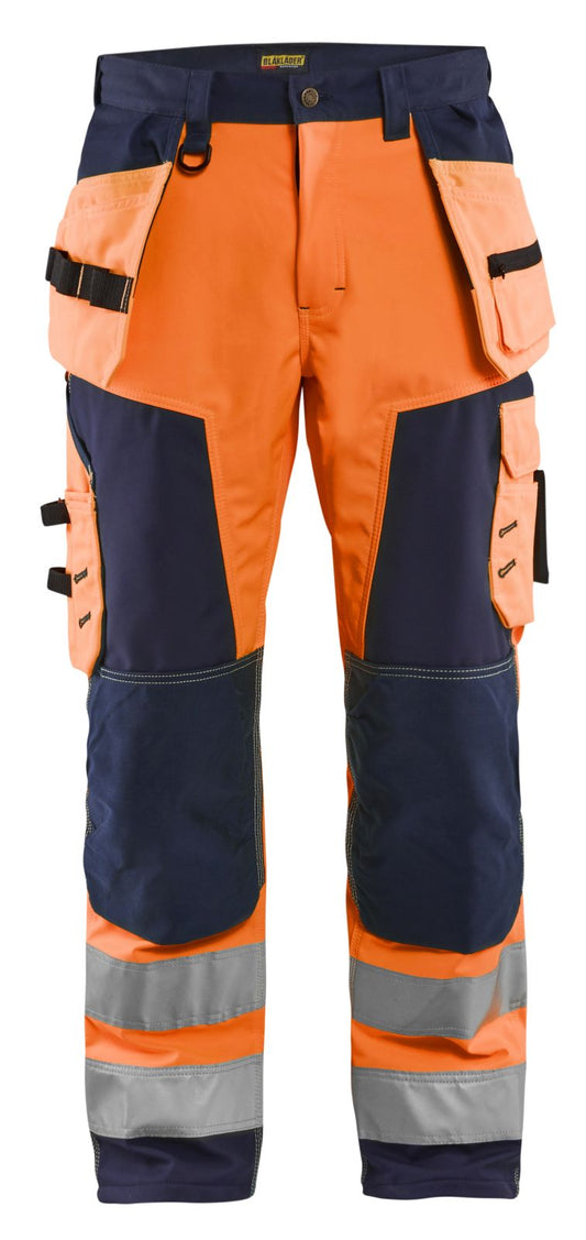 Blaklader Broeken 15672517 HiVis oranje-marineblauw(5389)