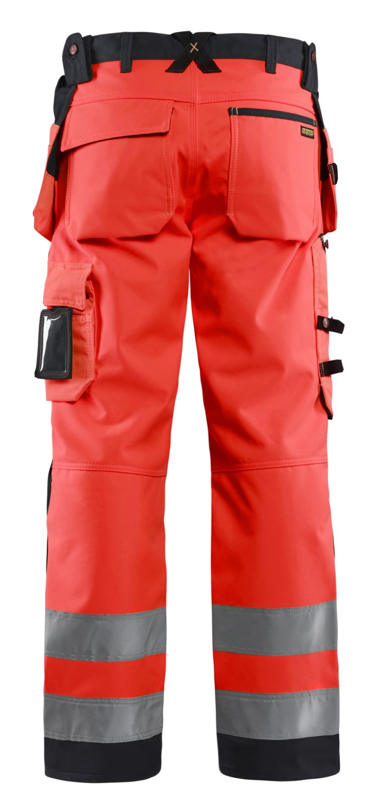 Blaklader Broeken 15672517 HiVis fluo rood-zwart(5599)