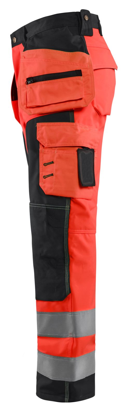 Blaklader Broeken 15672517 HiVis fluo rood-zwart(5599)
