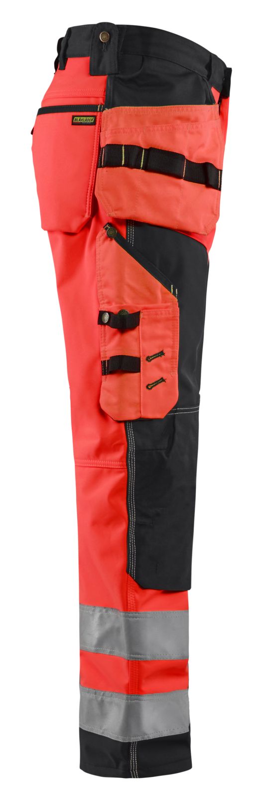 Blaklader Broeken 15672517 HiVis fluo rood-zwart(5599)