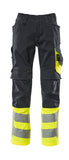 Mascot Safe Supreme Broeken 15679-860 Leeds donker marineblauw-fluo geel(01017)