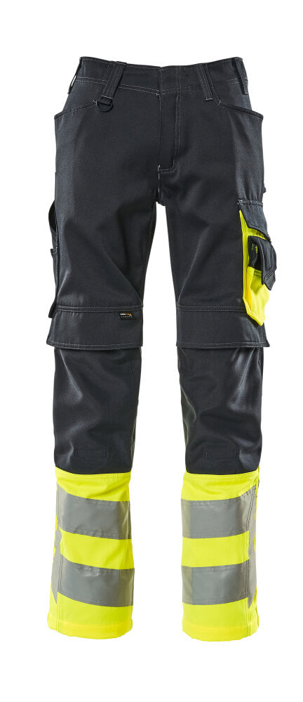 Mascot Safe Supreme Broeken 15679-860 Leeds donker marineblauw-fluo geel(01017)