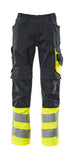 Mascot Safe Supreme Broeken 15679-860 Leeds donker marineblauw-fluo geel(01017)