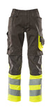 Mascot Safe Supreme Broeken 15679-860 Leeds donker antracietgrijs-fluo geel(1817)