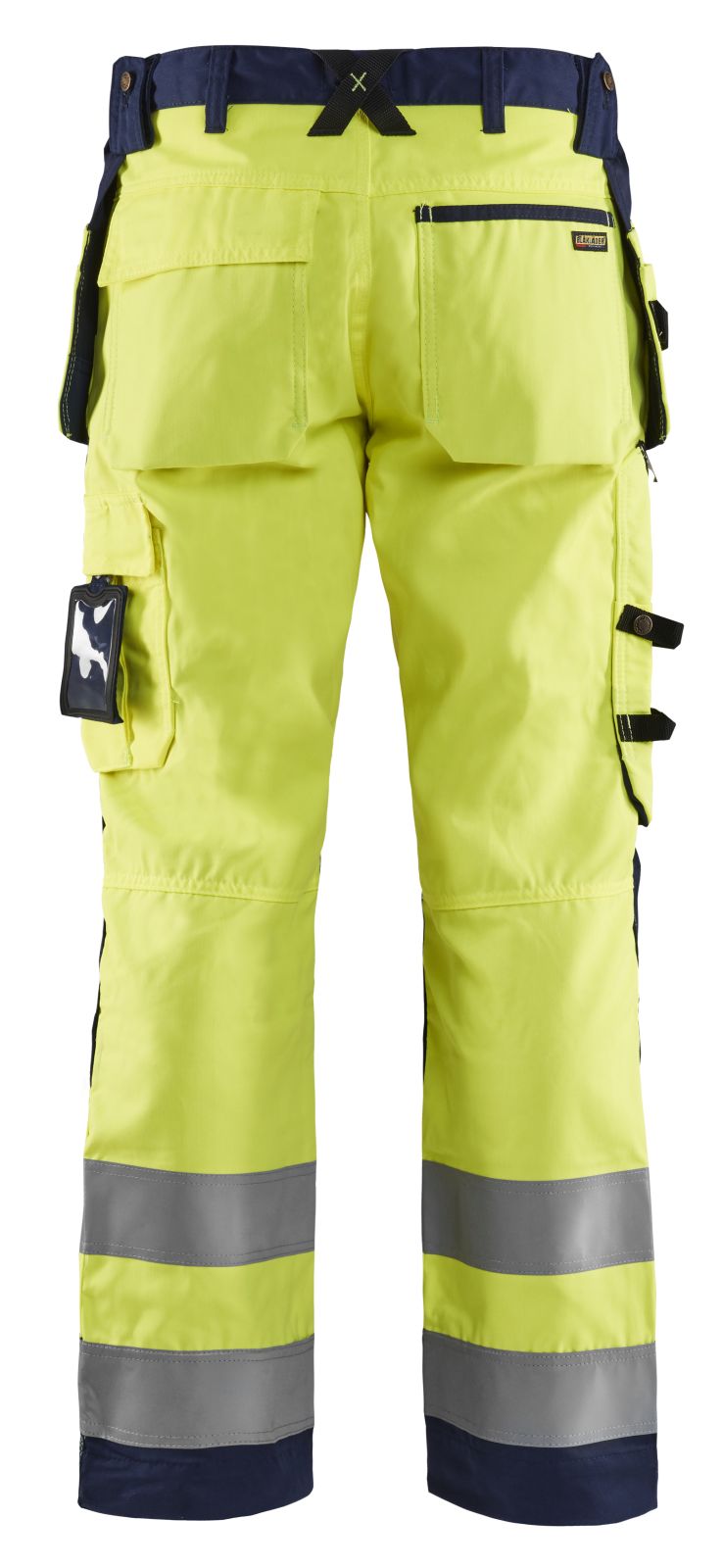 Blaklader Broeken 15681811 HiVis fluo geel-marineblauw(3389)