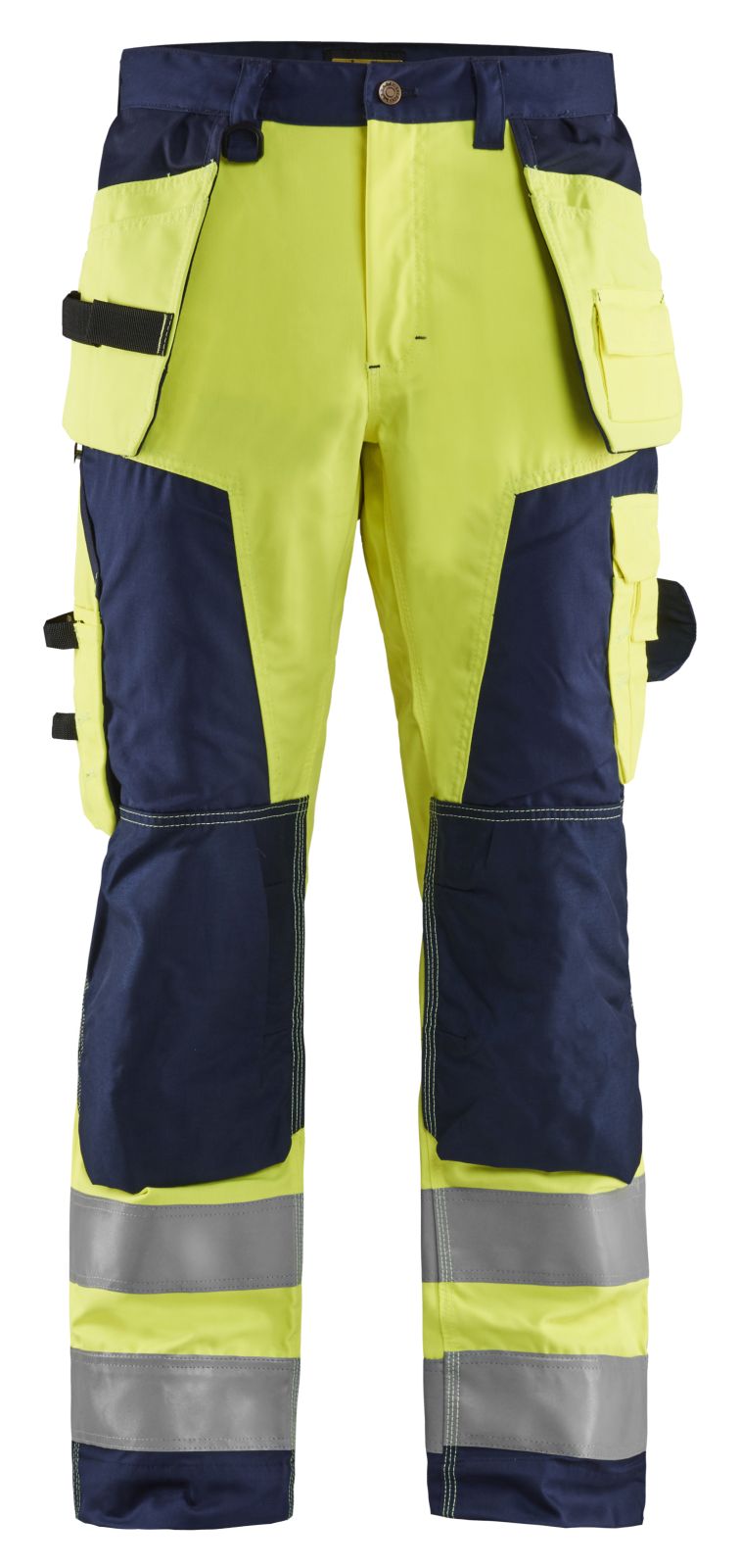 Blaklader Broeken 15681811 HiVis fluo geel-marineblauw(3389)