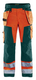 Blaklader Broeken 15681811 HiVis fluo oranje-groen(5349)