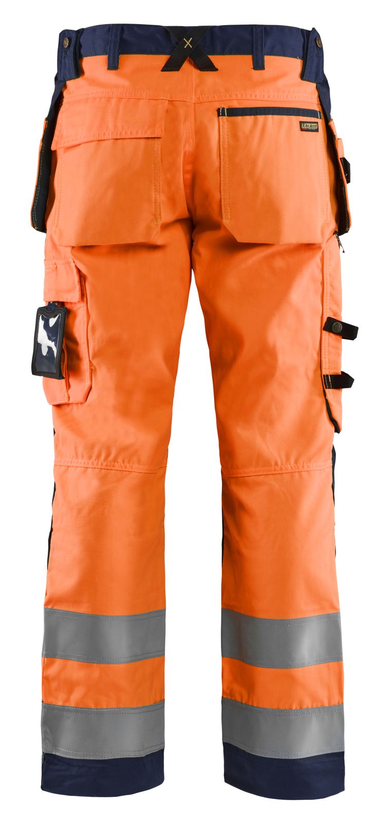 Blaklader Broeken 15681811 HiVis fluo oranje-marineblauw(5389)
