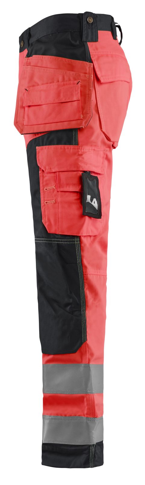 Blaklader Broeken 15681811 HiVis fluo rood-zwart(5599)