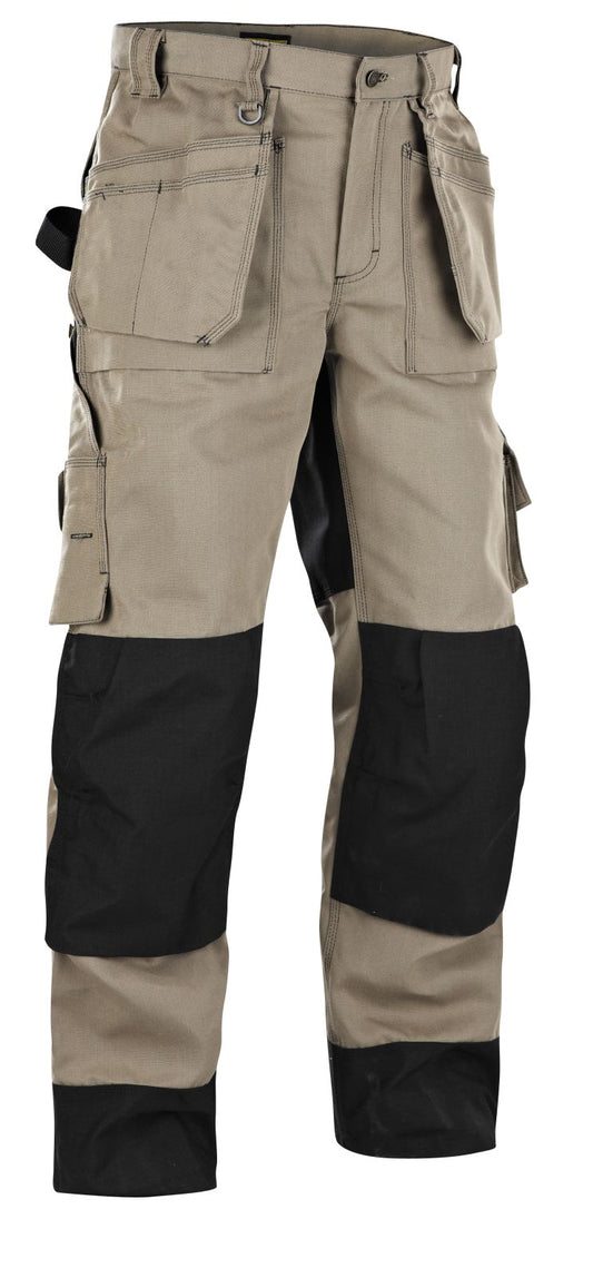 Blaklader Broeken 15801380 khaki-zwart(2399)