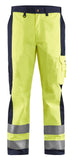 Blaklader Broeken 15831860 HiVis geel-marineblauw(3389)