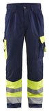 Blaklader Broeken 15841860 HiVis geel-marineblauw(3389)