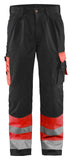 Blaklader Broeken 15841860 HiVis rood-zwart(5599)
