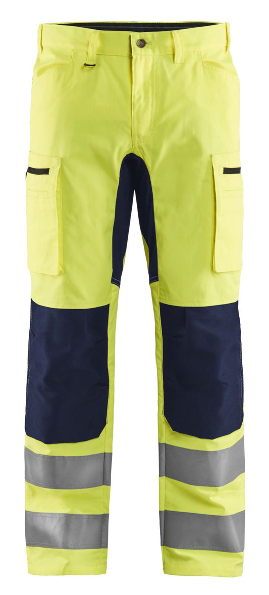 Blaklader Broeken 15851811 fluo geel-marineblauw(3389)