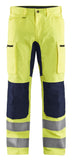Blaklader Broeken 15851811 fluo geel-marineblauw(3389)