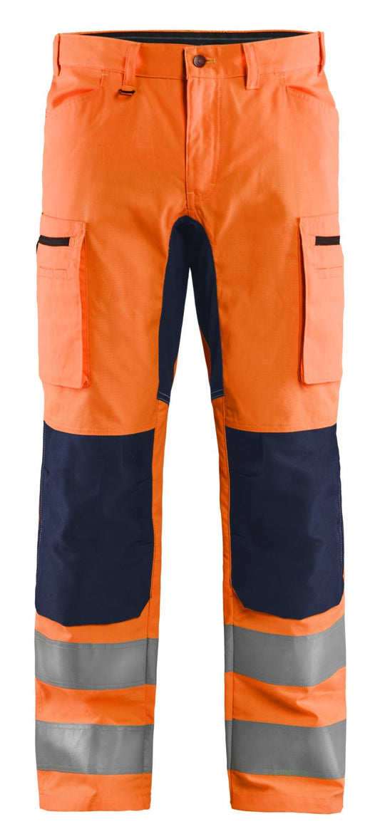 Blaklader Broeken 15851811 fluo oranje-marineblauw(5389)