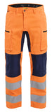 Blaklader Broeken 15851811 fluo oranje-marineblauw(5389)